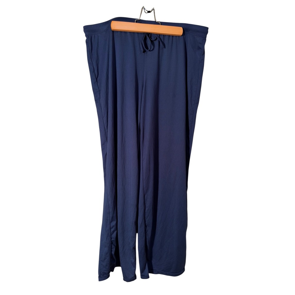 32 Degrees Women's Sz Large Cool Lounge Pants Casual Navy Blue Elastic Waist Tie